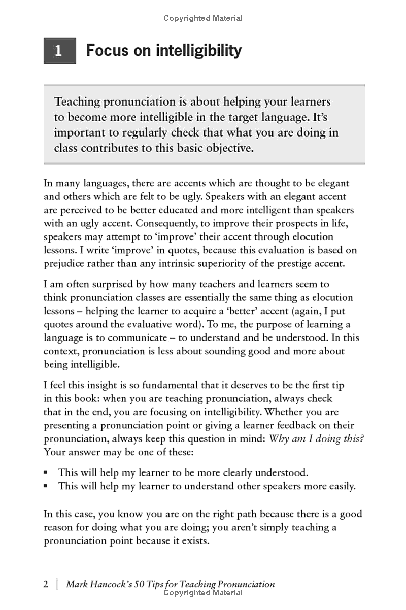 mark hancockℹs 50 tips for teaching pronunciation - pocket editions