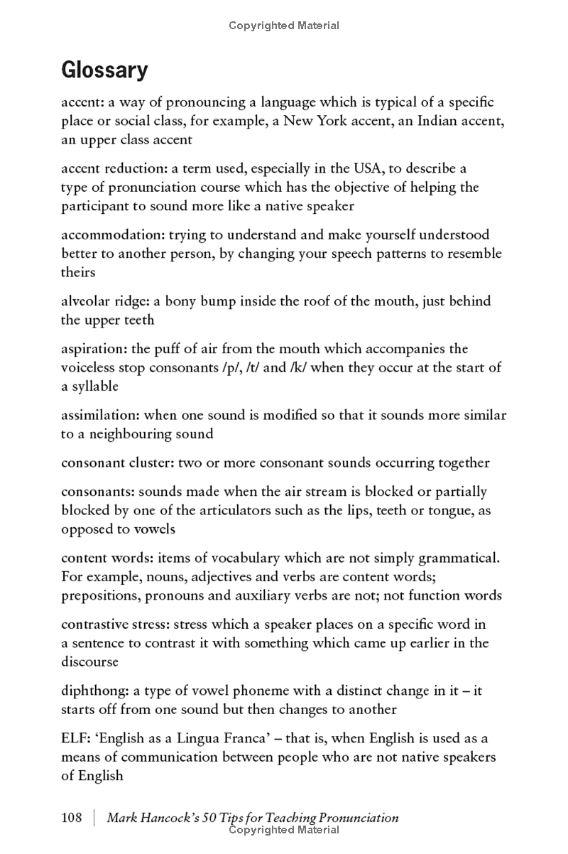 mark hancockℹs 50 tips for teaching pronunciation - pocket editions