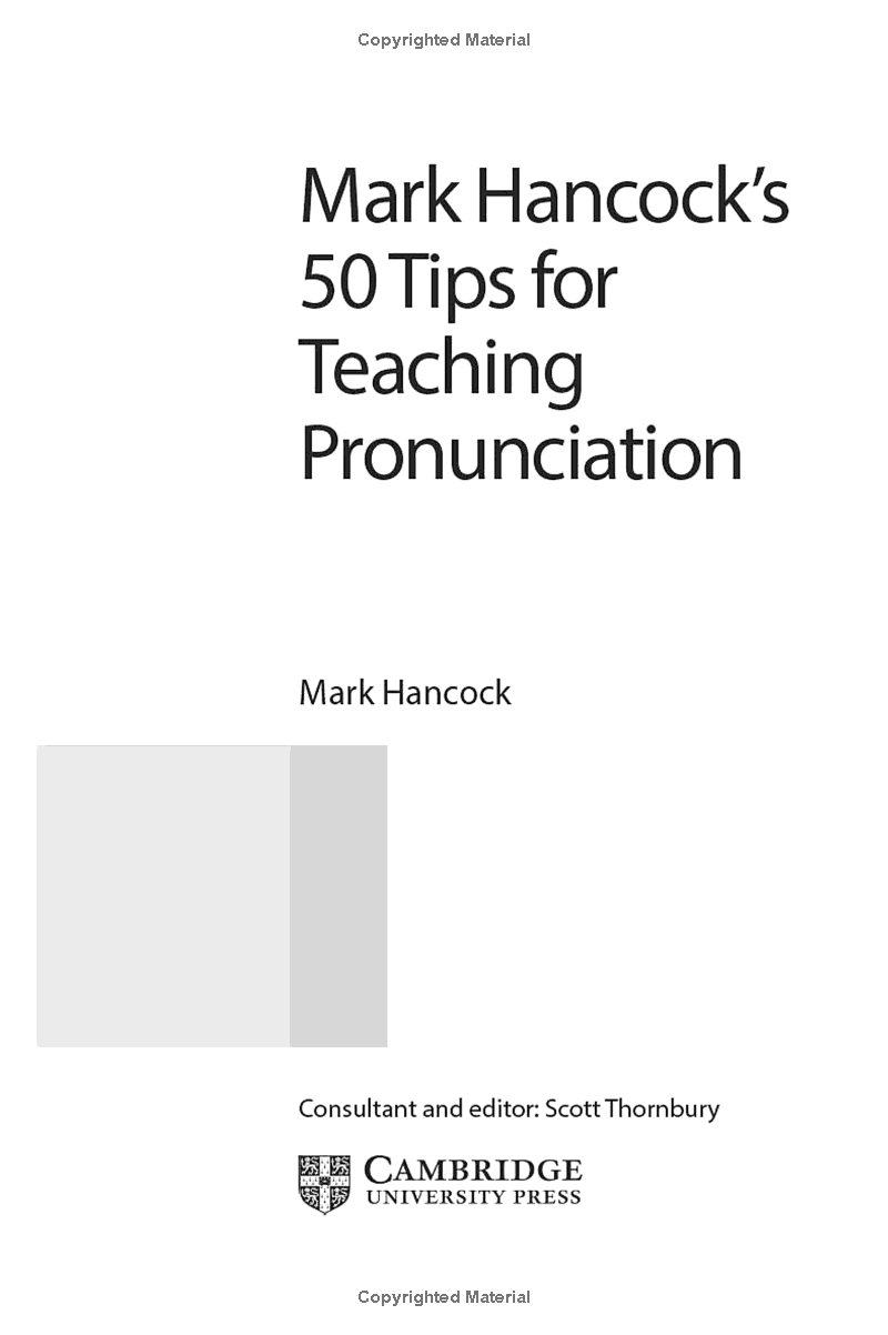 mark hancockℹs 50 tips for teaching pronunciation - pocket editions