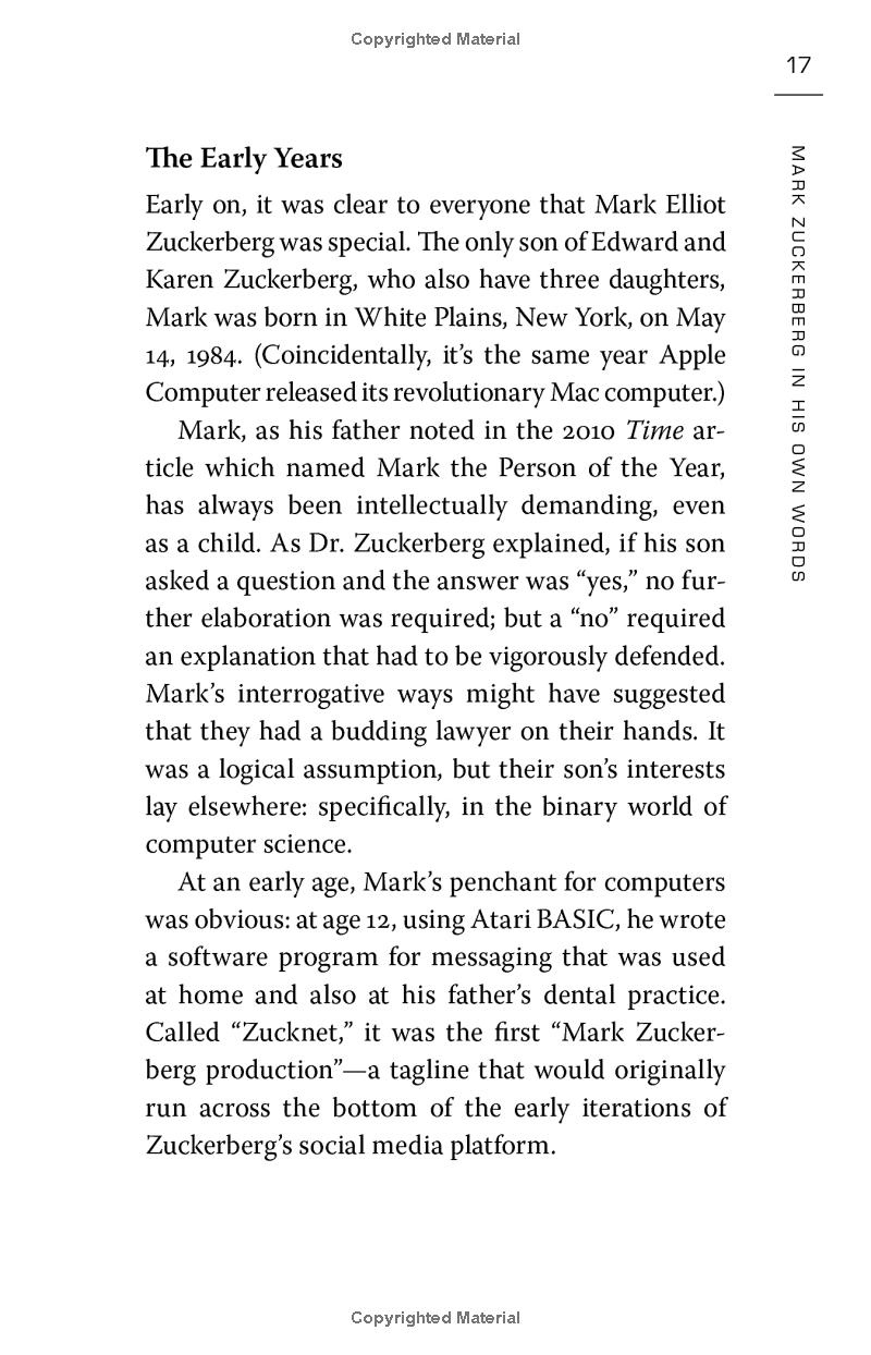 mark zuckerberg - in his own words