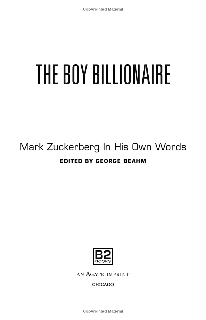 mark zuckerberg - in his own words