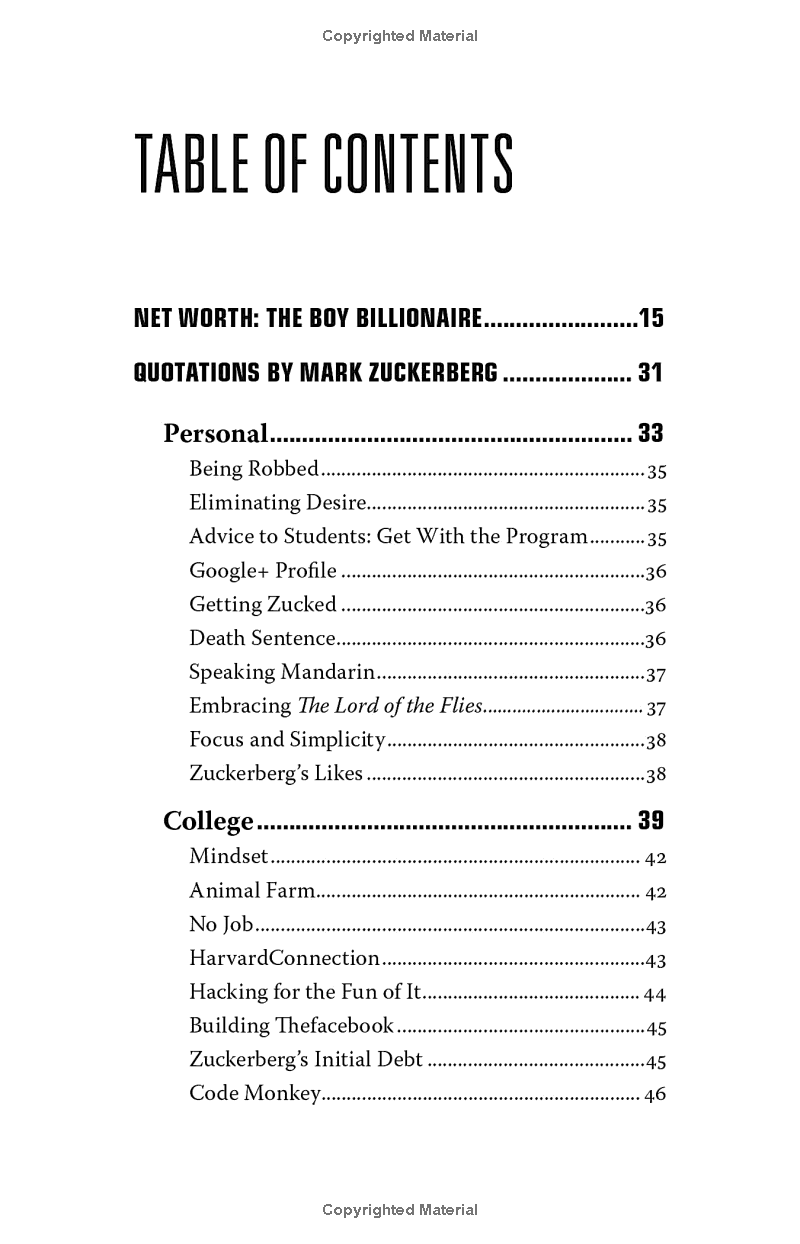 mark zuckerberg - in his own words