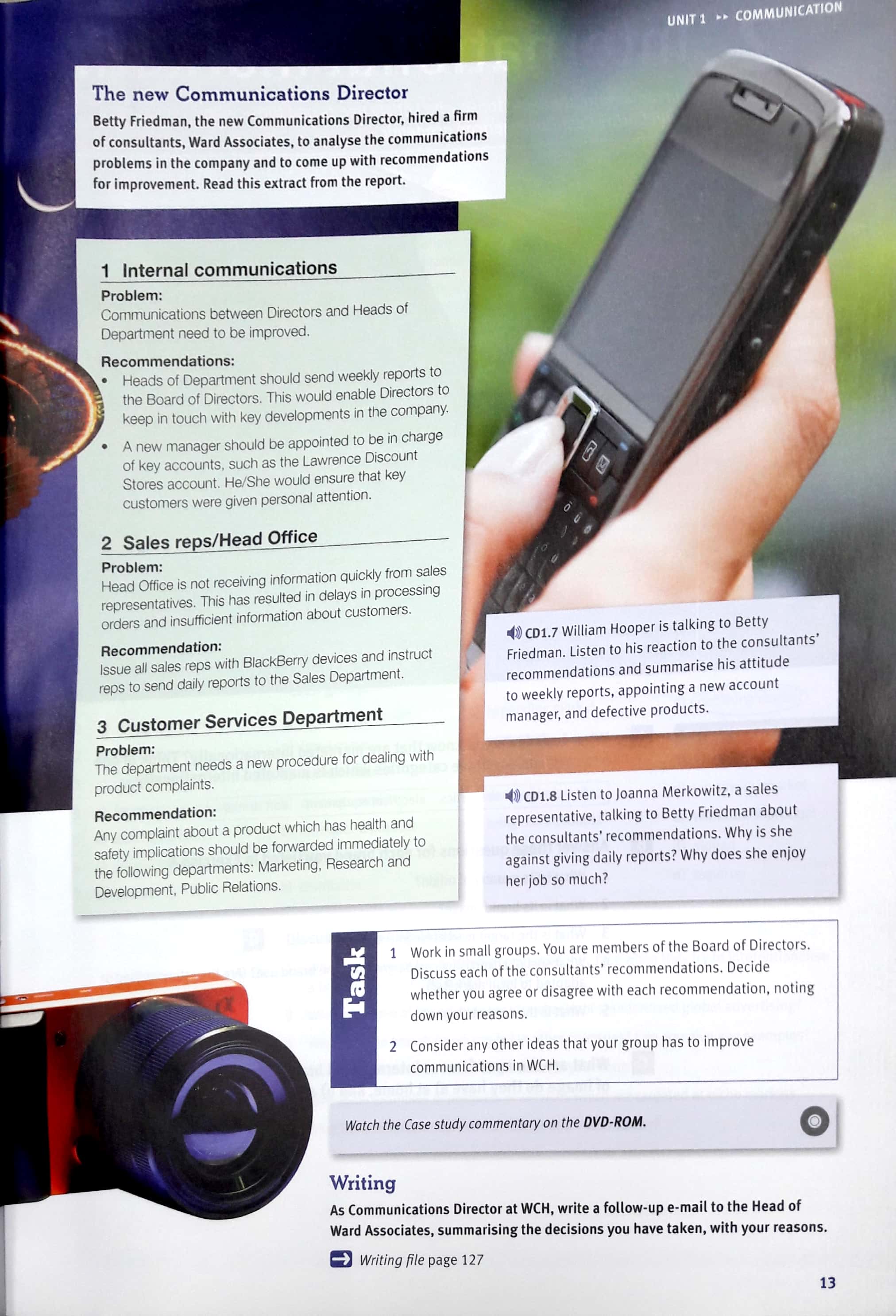 market leader 3rd edition upper intermediate course book & dvd-rom pack