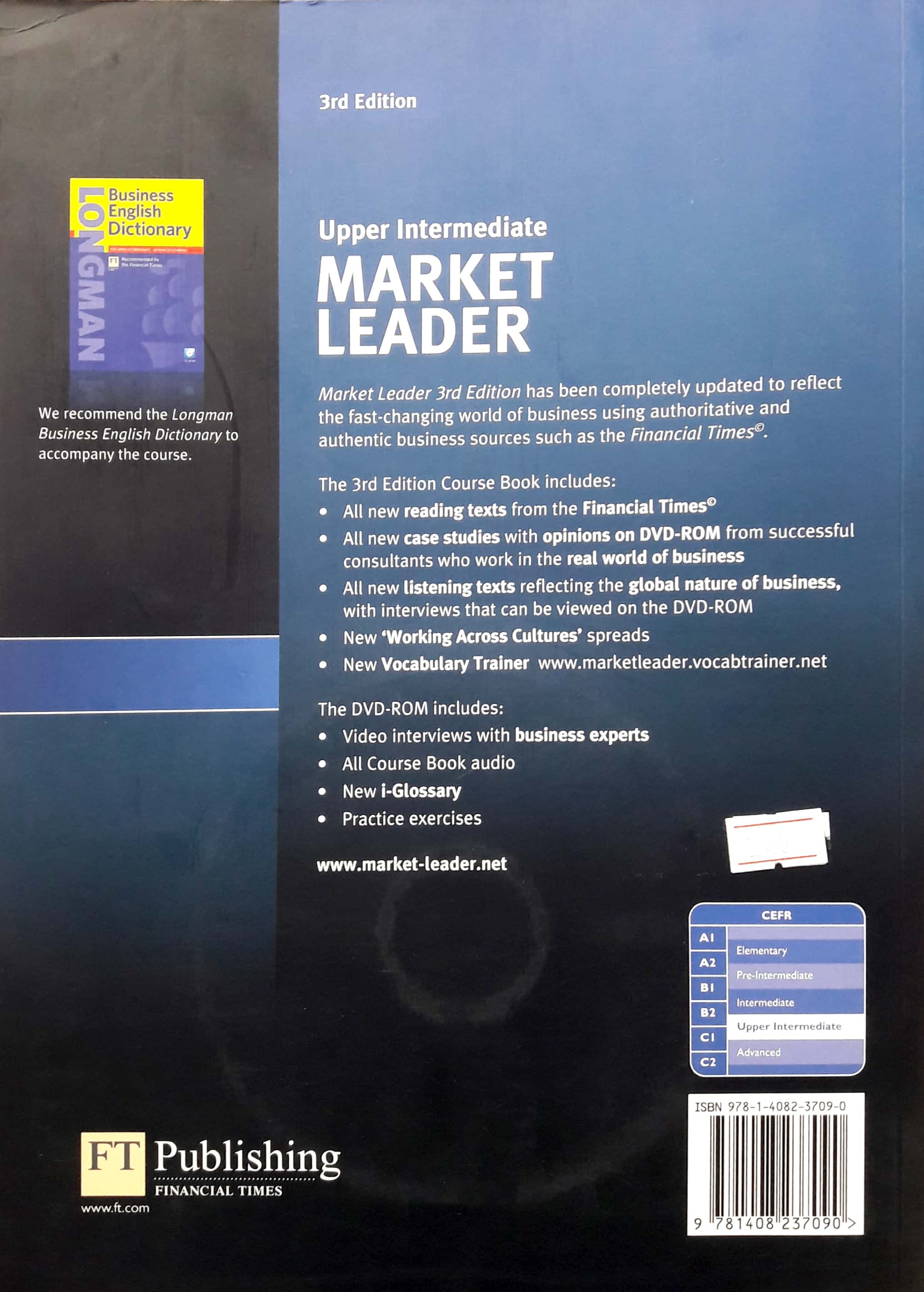 market leader 3rd edition upper intermediate course book & dvd-rom pack