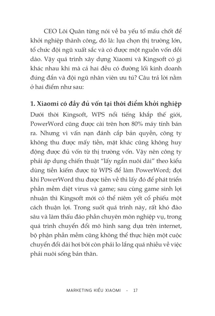 marketing kiểu xiaomi