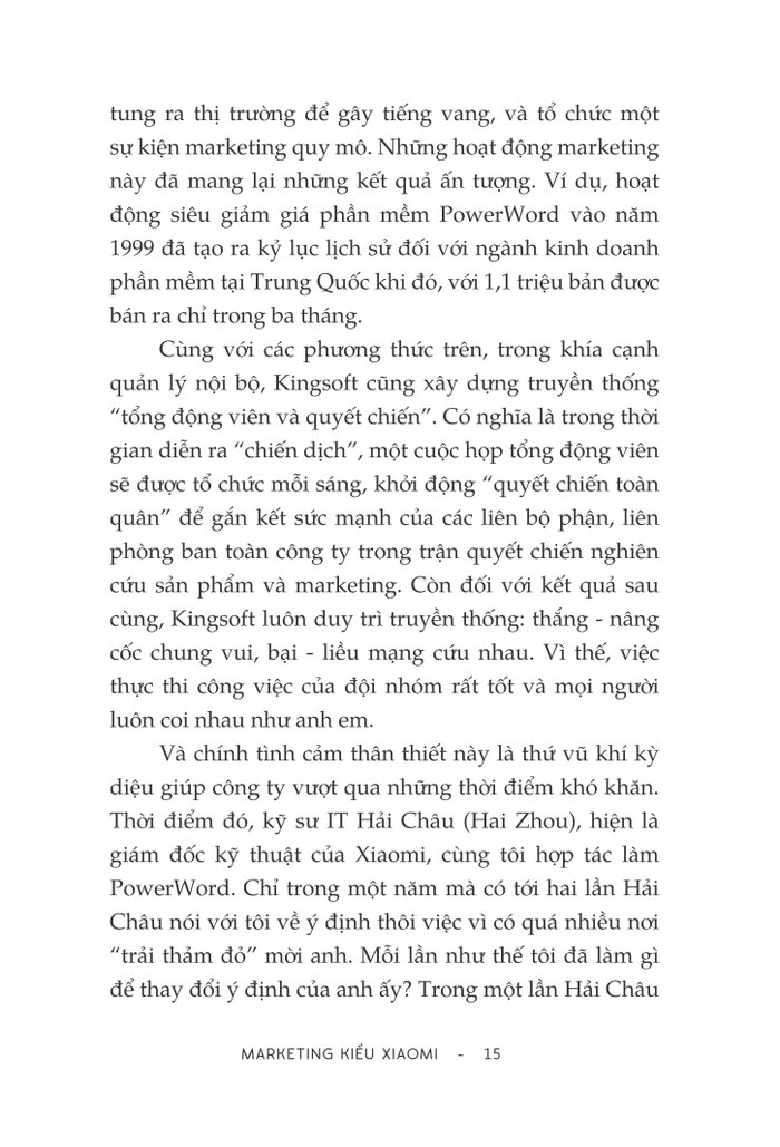 marketing kiểu xiaomi