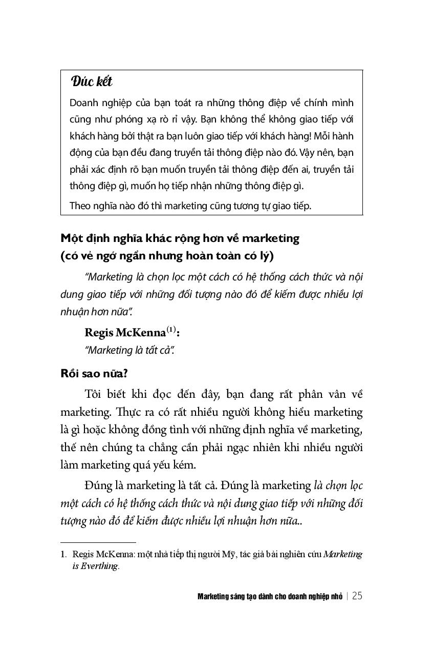 marketing sáng tạo dành cho doanh nghiệp nhỏ (tái bản 2018)