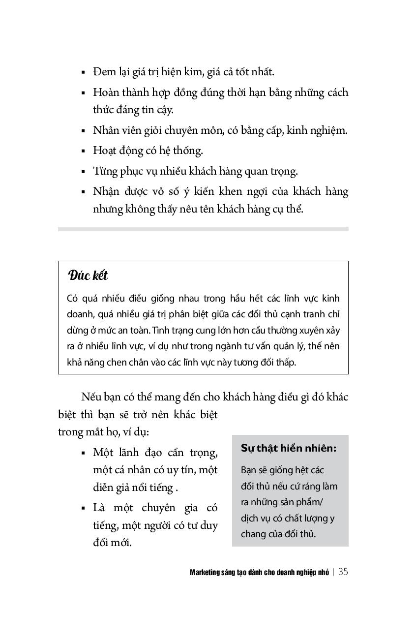 marketing sáng tạo dành cho doanh nghiệp nhỏ (tái bản 2018)