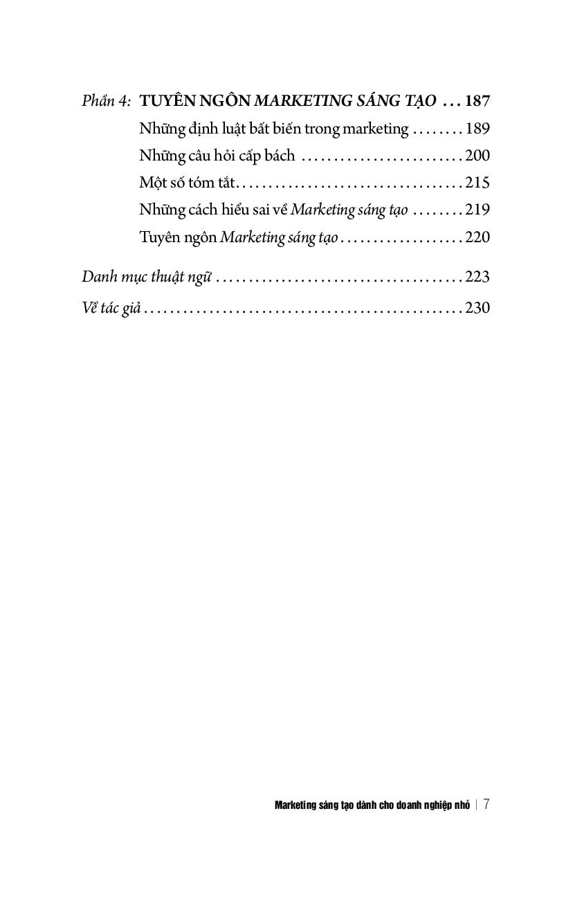 marketing sáng tạo dành cho doanh nghiệp nhỏ (tái bản 2018)