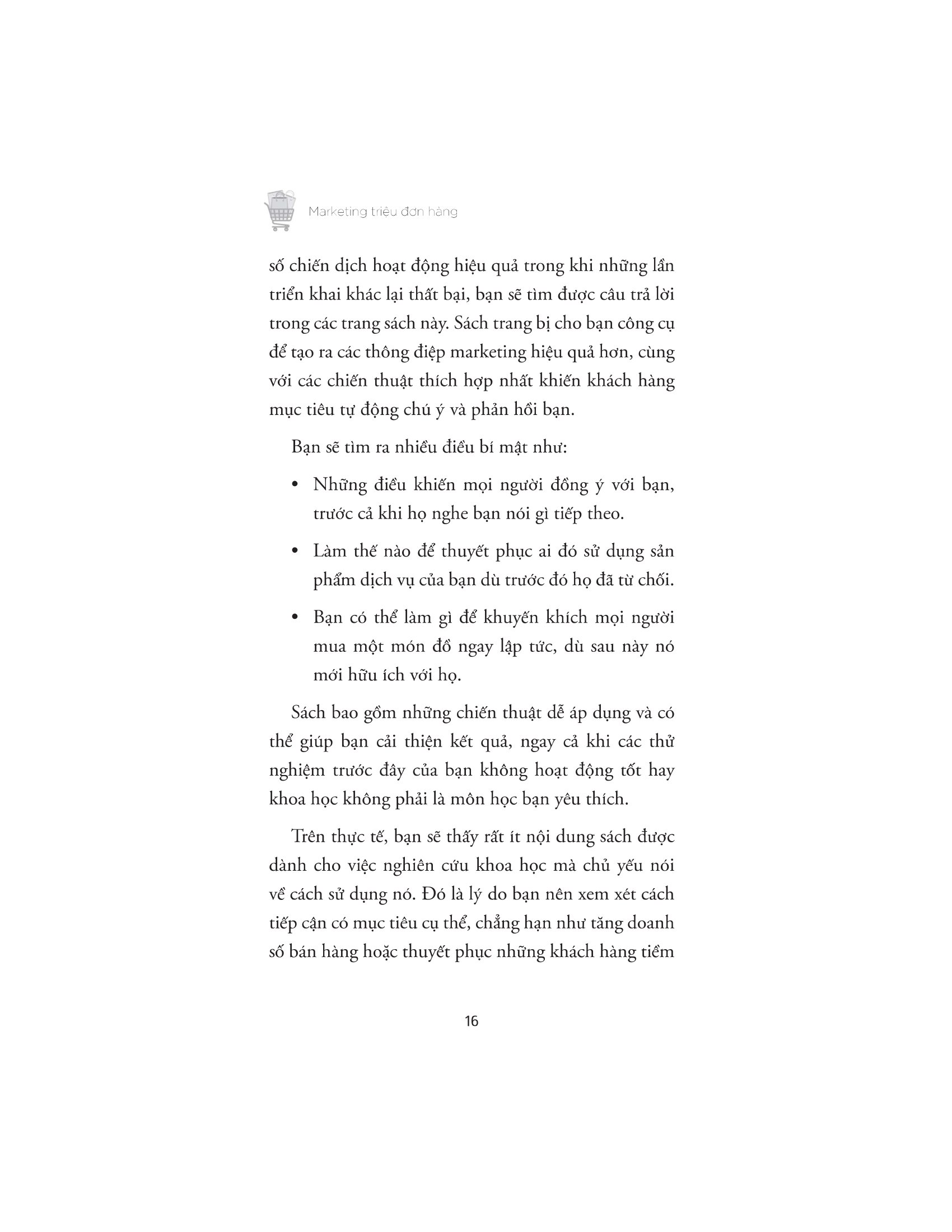 marketing triệu đơn hàng