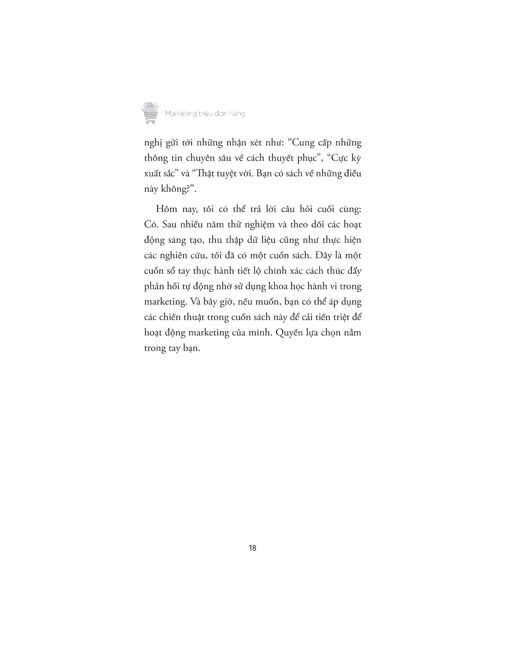 marketing triệu đơn hàng