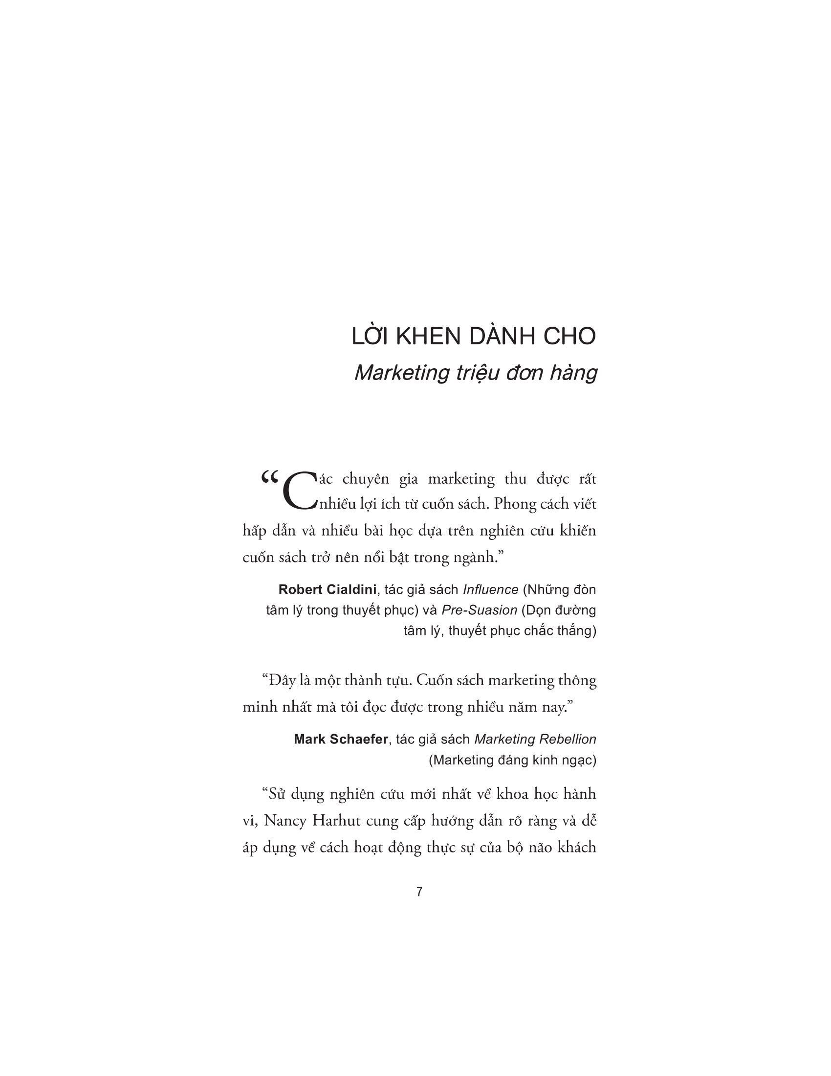 marketing triệu đơn hàng