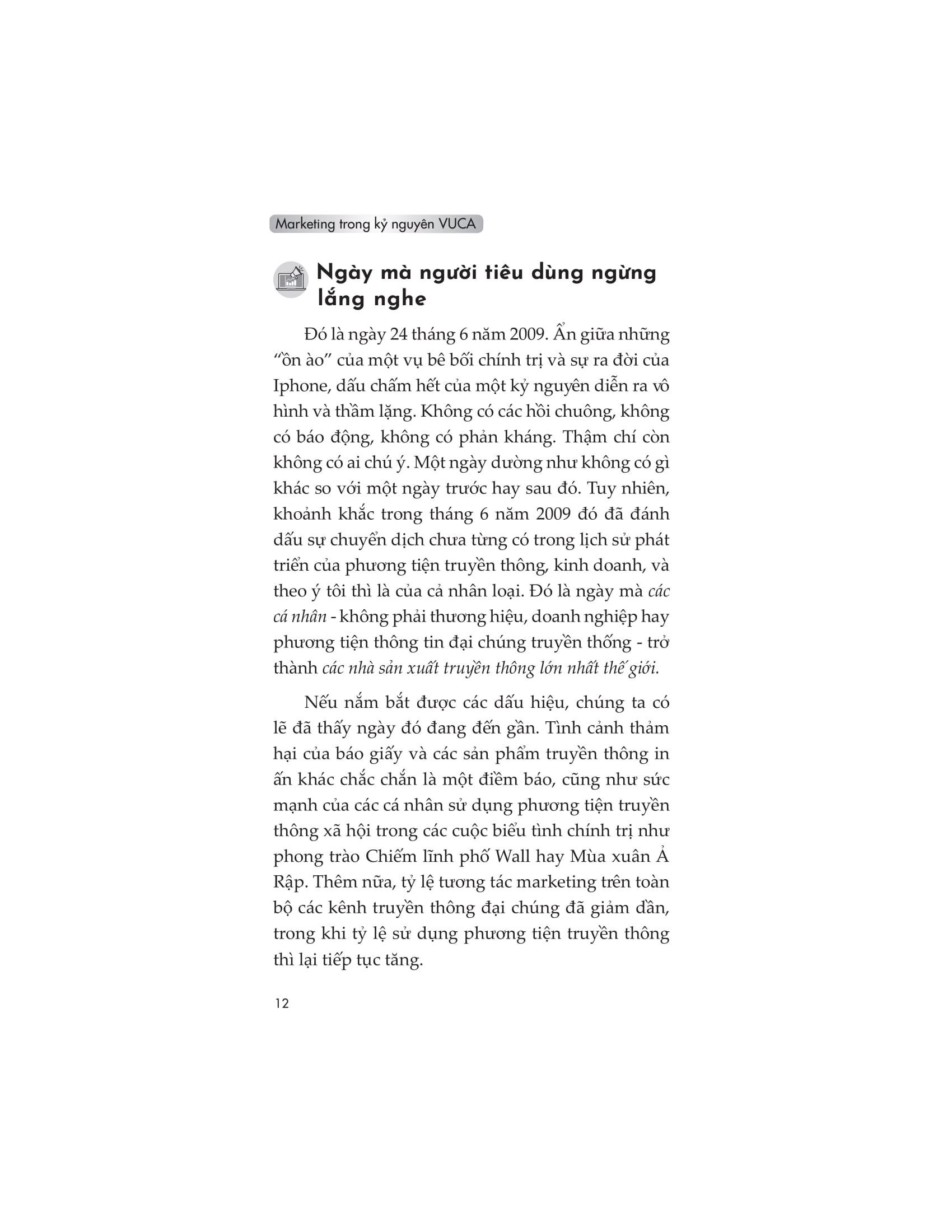 marketing trong kỷ nguyên vuca
