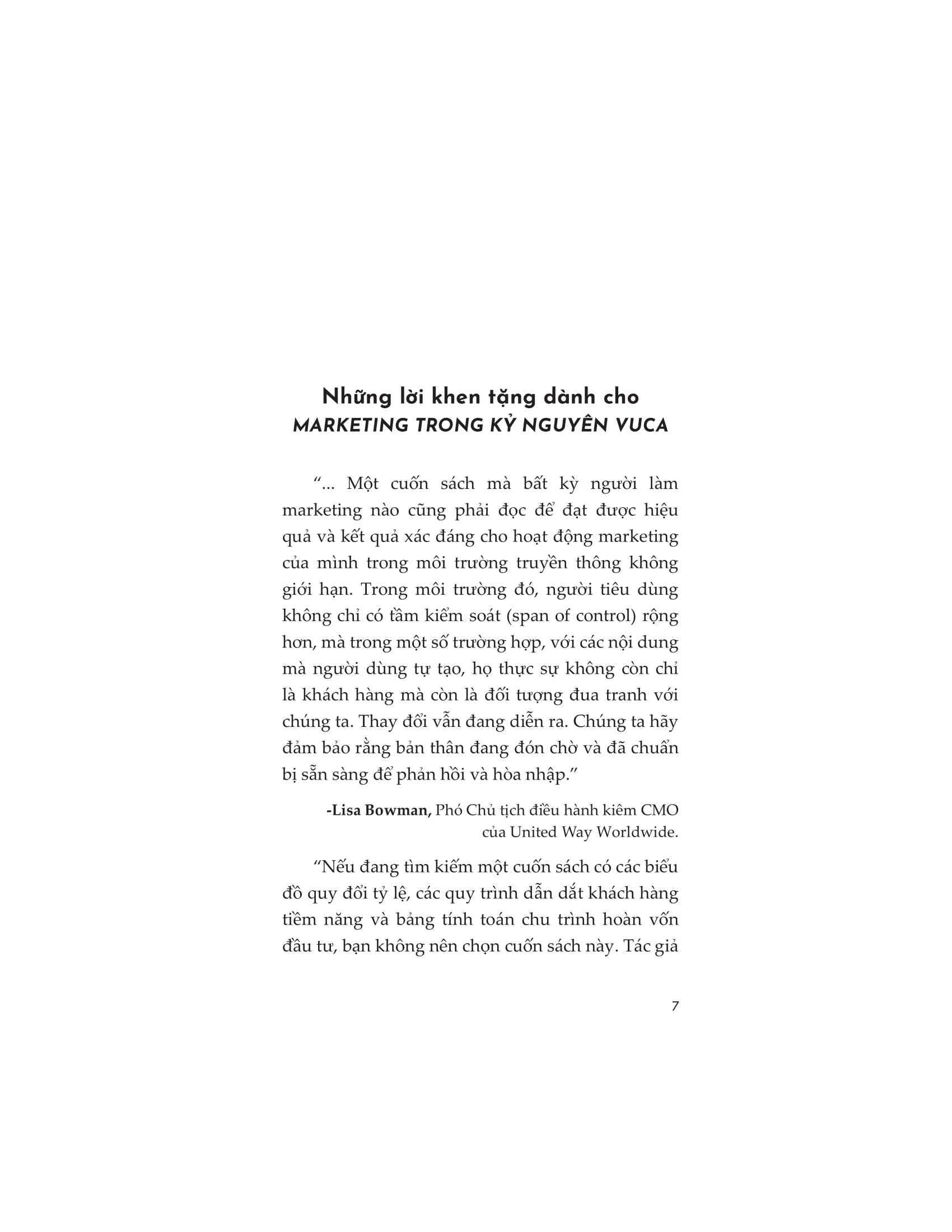 marketing trong kỷ nguyên vuca