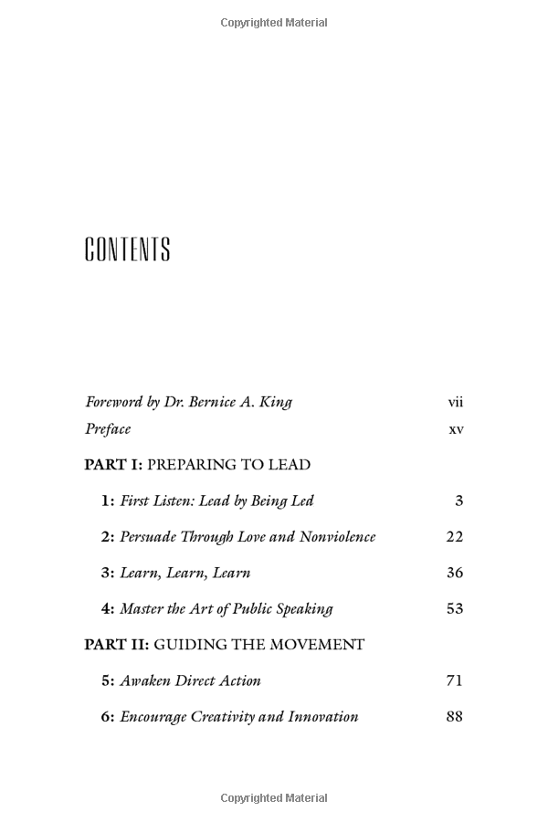 martin luther king, jr., on leadership: inspiration and wisdom for challenging times