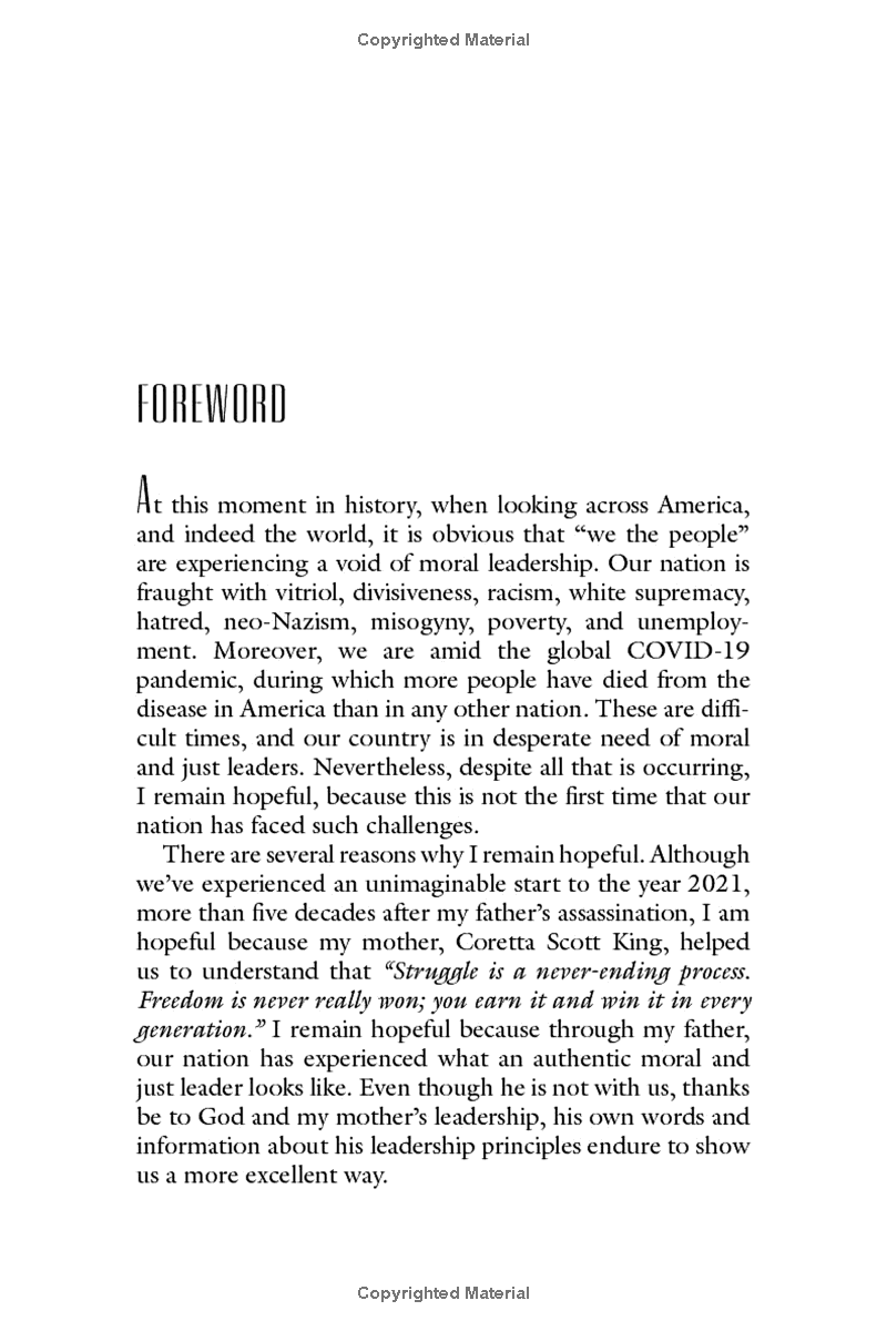 martin luther king, jr., on leadership: inspiration and wisdom for challenging times