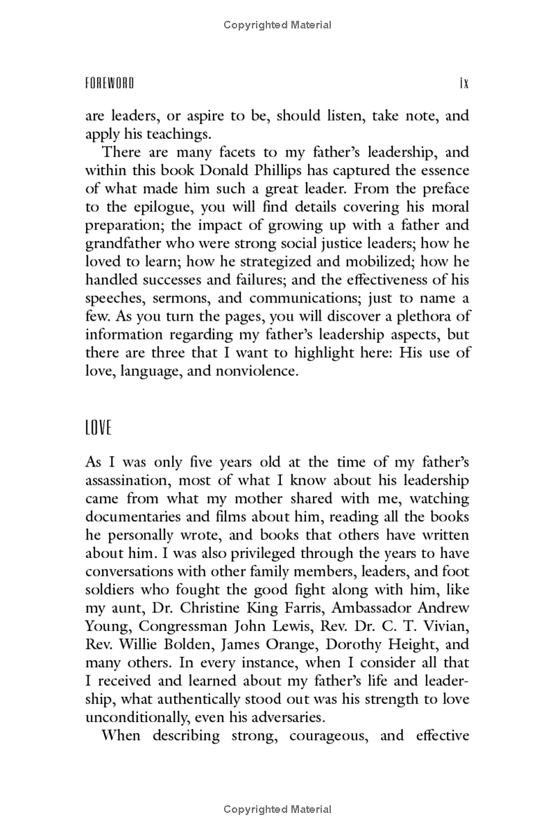 martin luther king, jr., on leadership: inspiration and wisdom for challenging times