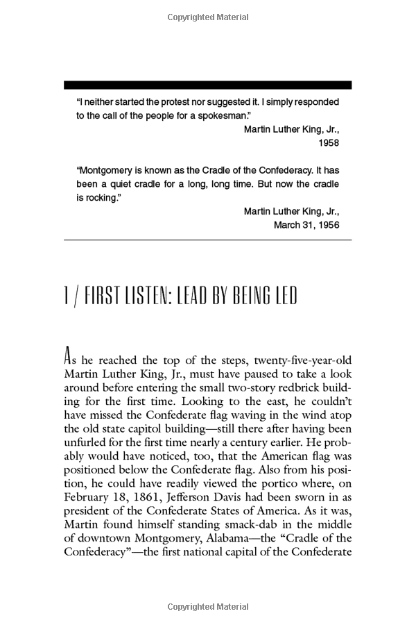 martin luther king, jr., on leadership: inspiration and wisdom for challenging times