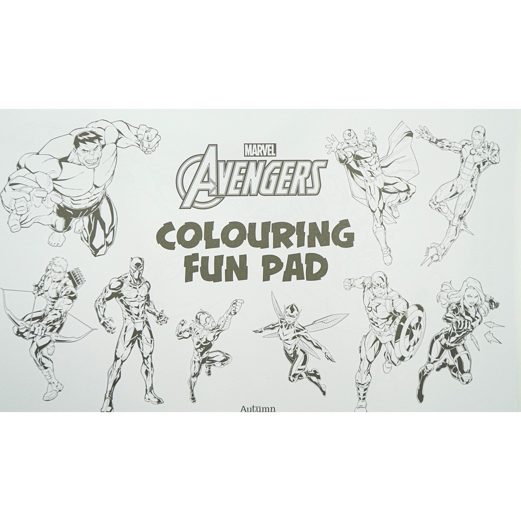 marvel avengers: colouring fun pad (giant colour me pad marvel)