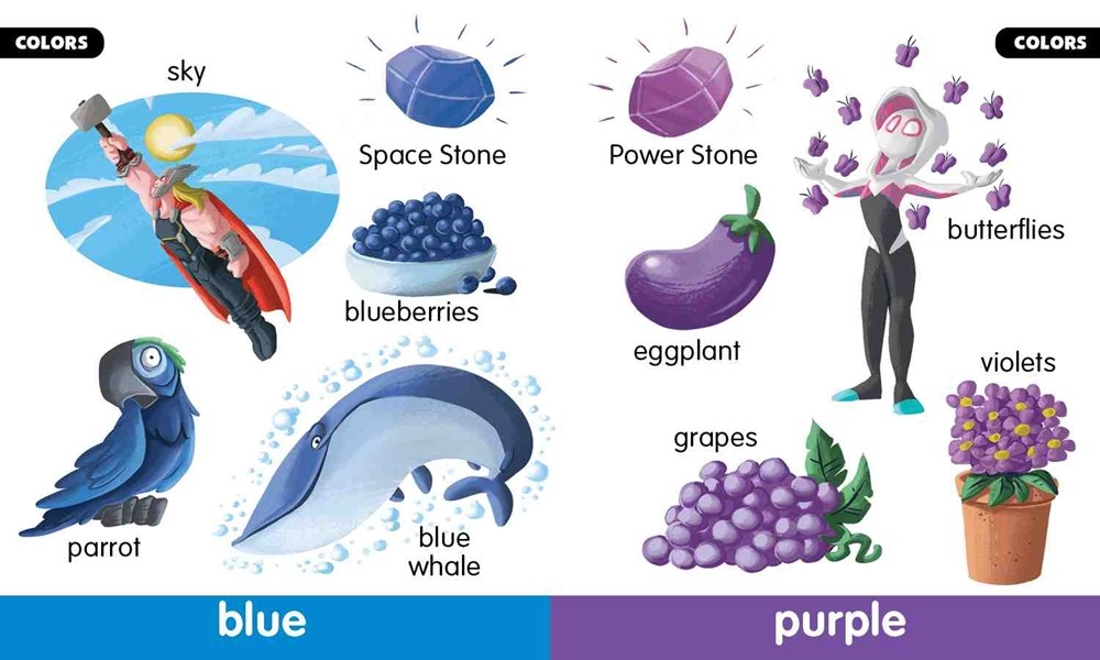 marvel beginnings - first shapes, colors, numbers