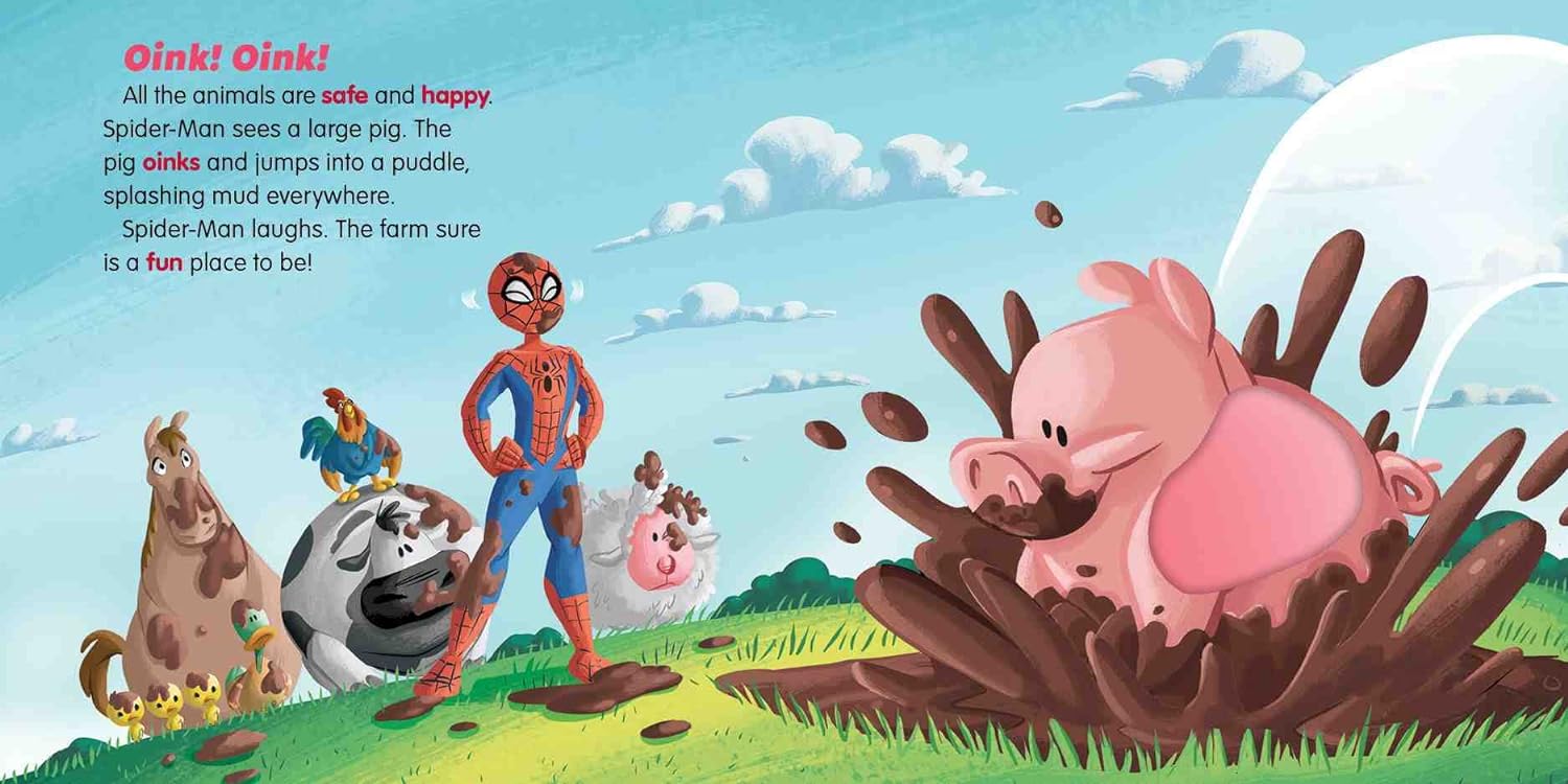 marvel beginnings - spider man goes to the farm