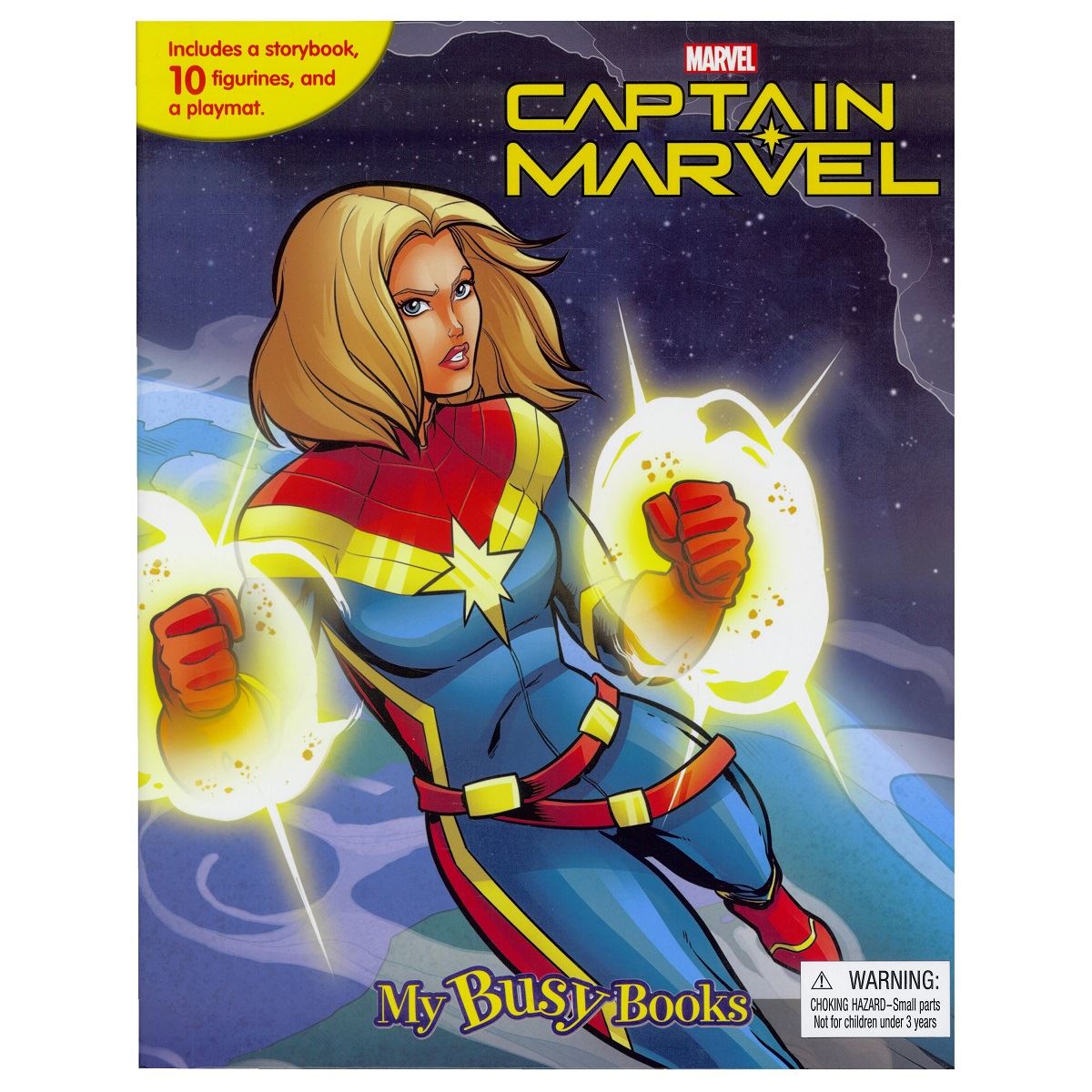 marvel captain marvel my busy book
