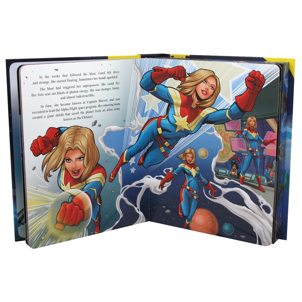 marvel captain marvel my busy book