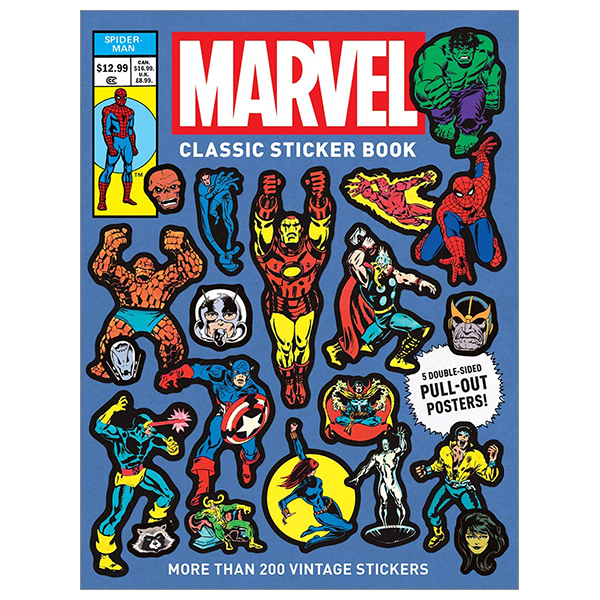 marvel classic sticker book