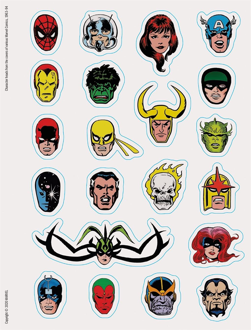 marvel classic sticker book