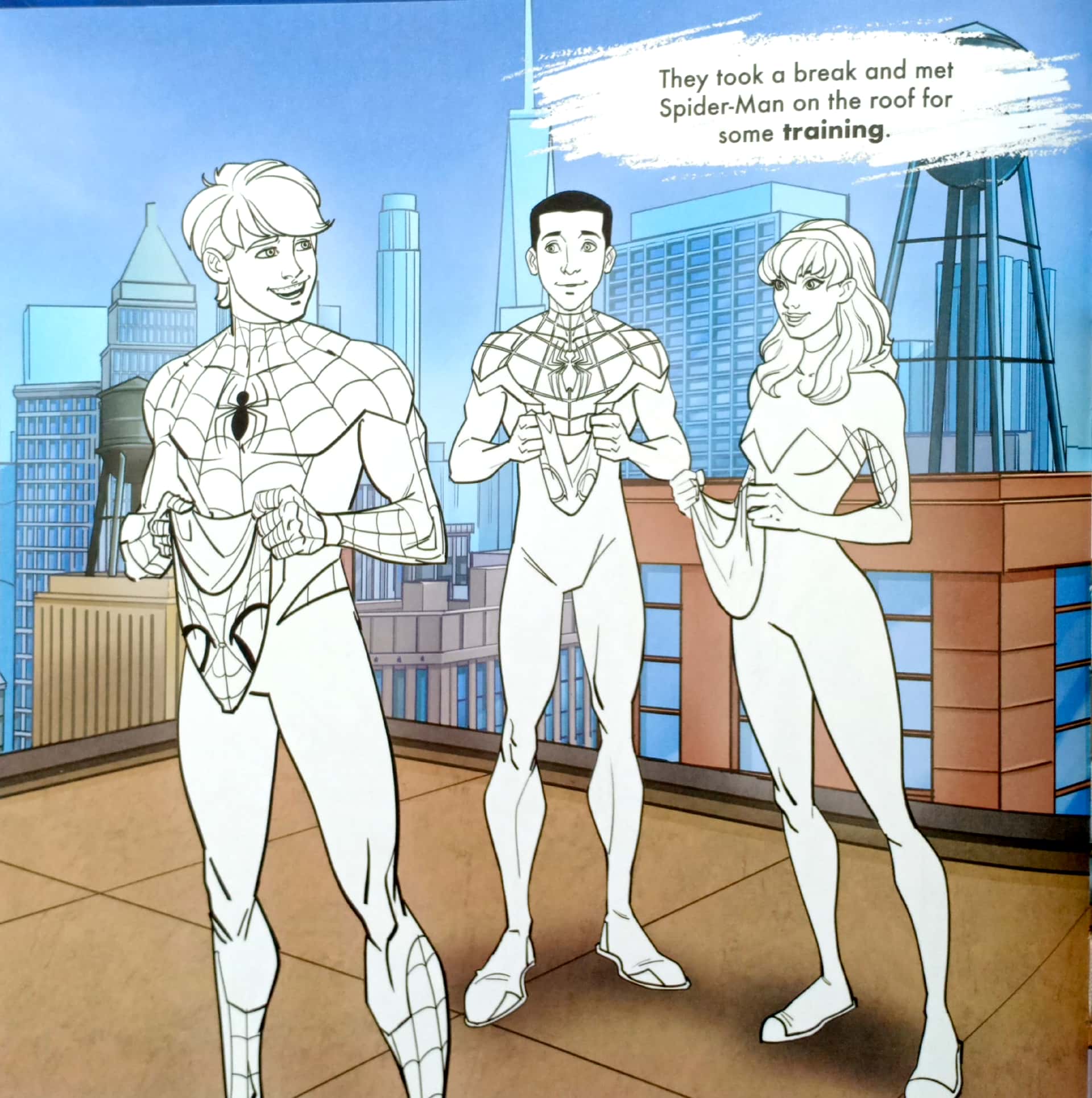 marvel spider-man: read & colour