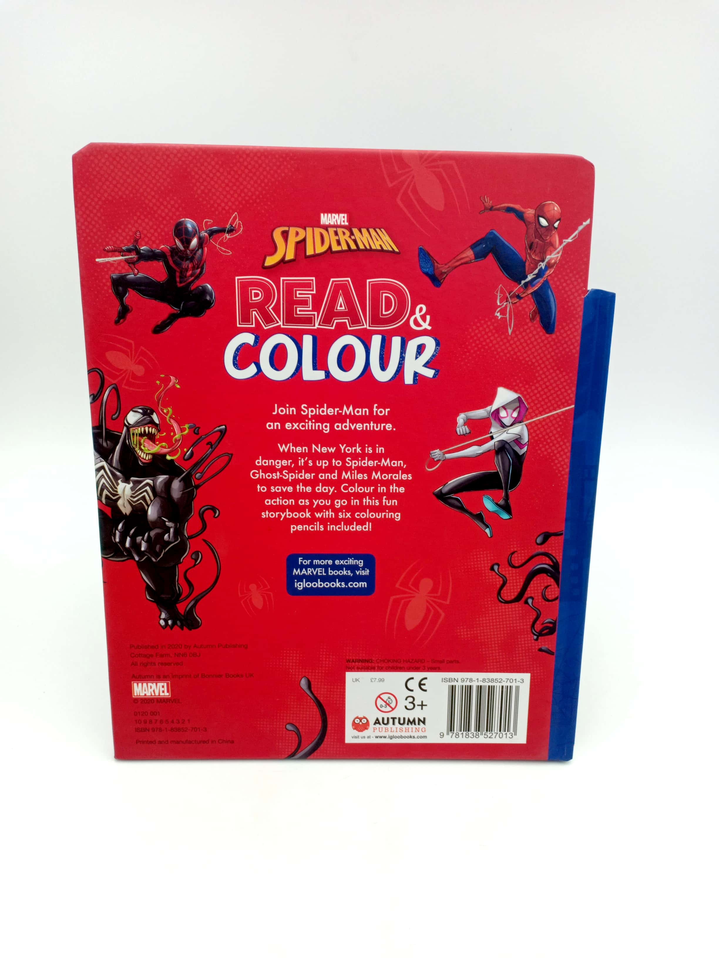 marvel spider-man: read & colour