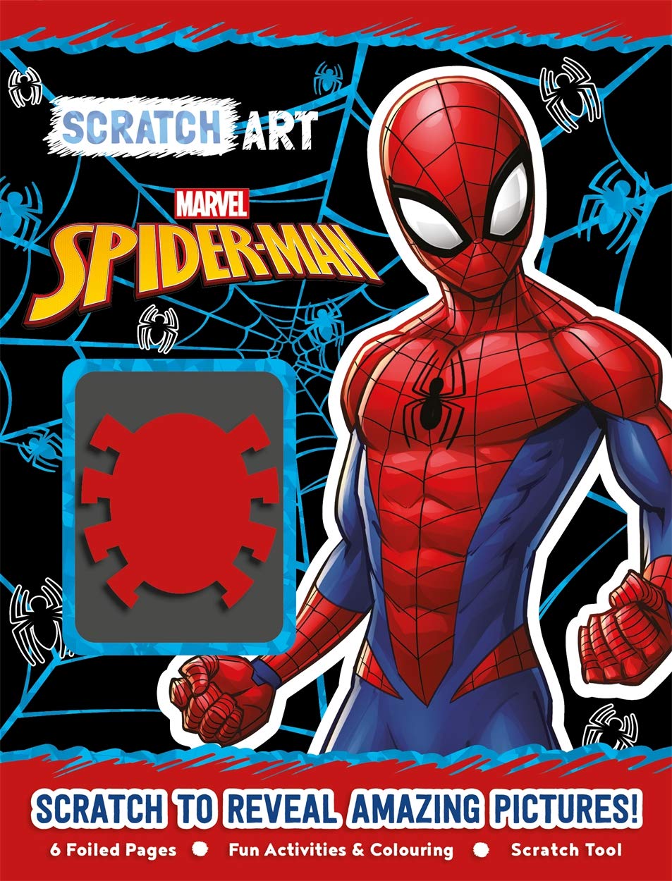 marvel spider-man: scratch art (scratch art marvel)