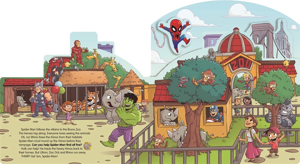 marvel super hero adventures: the amazing chase (move-along storybook marvel)