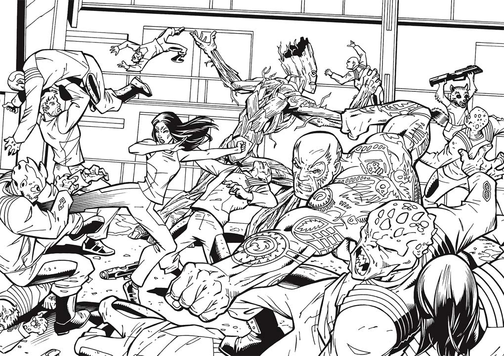 marvel super hero colouring