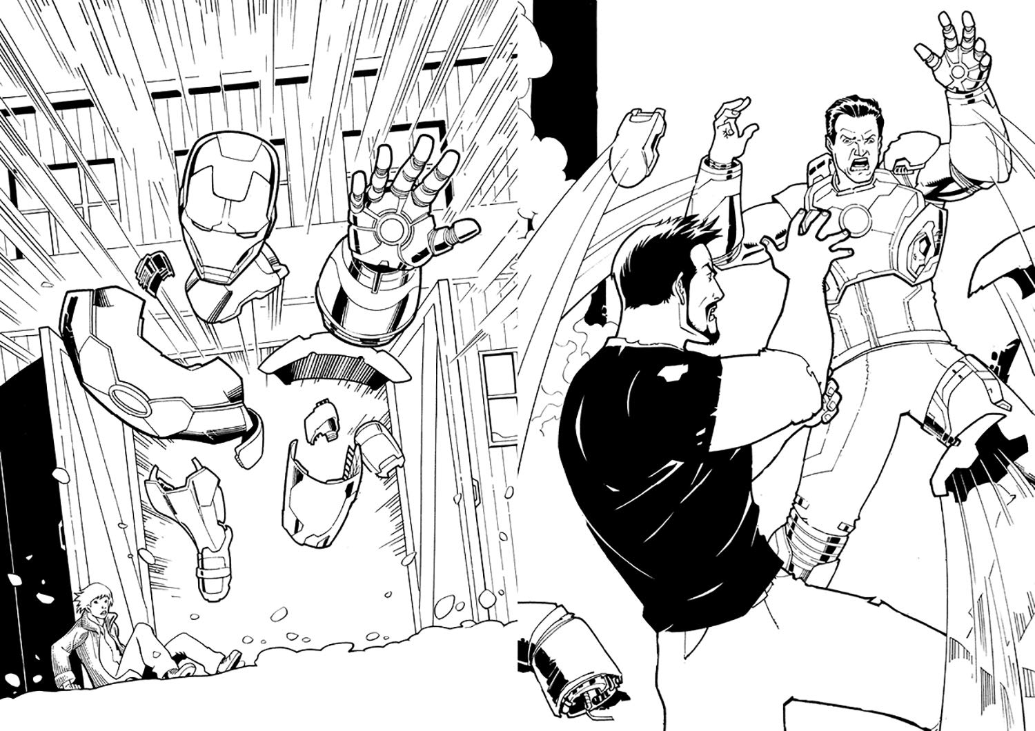 marvel super hero colouring