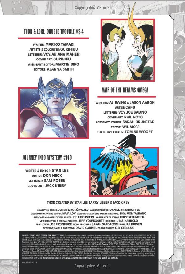 marvel-verse: jane foster, the mighty thor