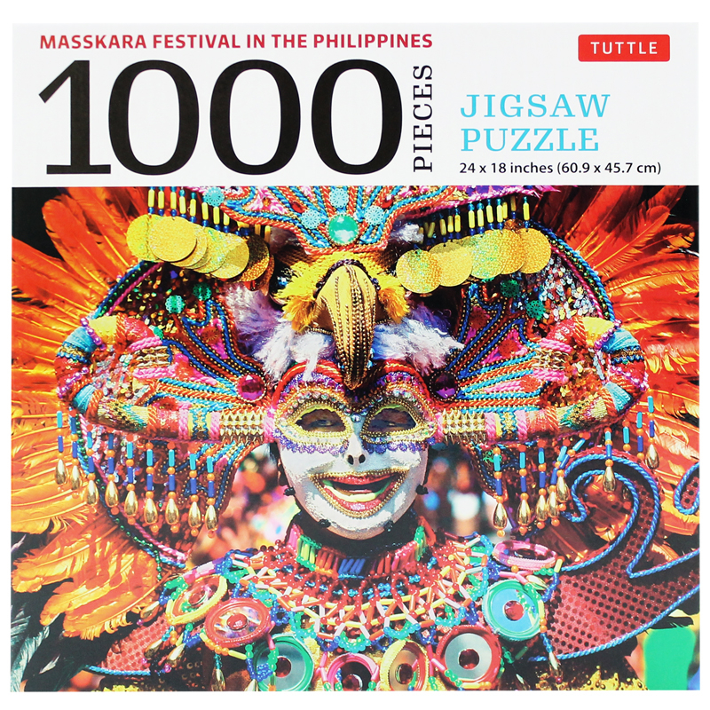 masskara festival, philippines - 1000 piece jigsaw puzzle: (finished size 24 in x 18 in)