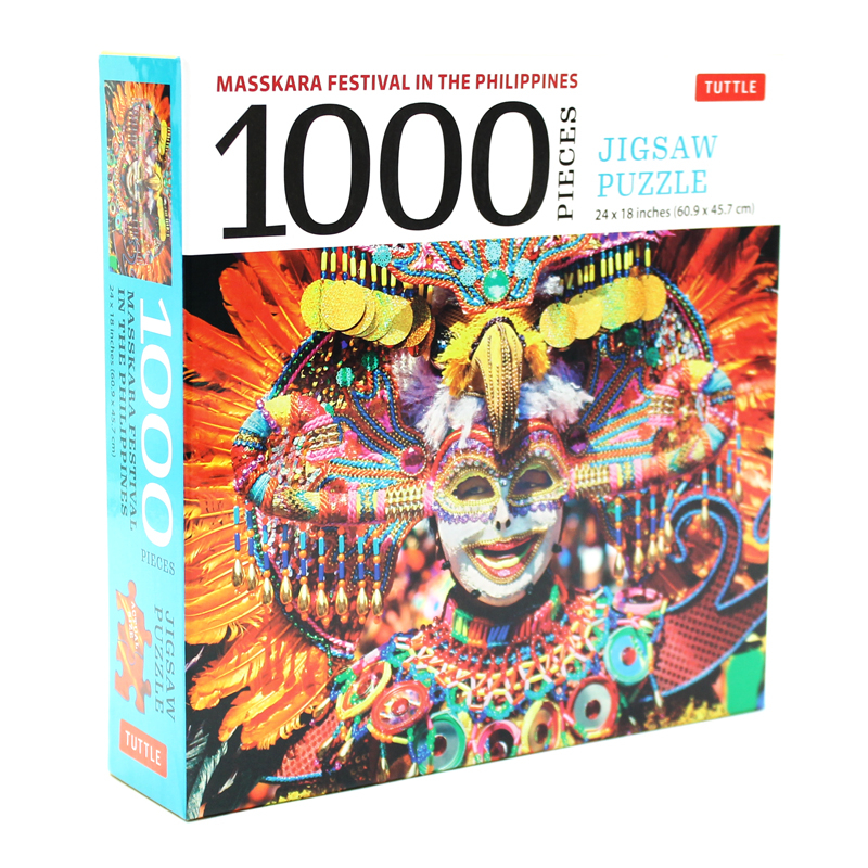 masskara festival, philippines - 1000 piece jigsaw puzzle: (finished size 24 in x 18 in)