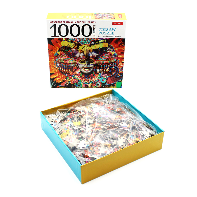 masskara festival, philippines - 1000 piece jigsaw puzzle: (finished size 24 in x 18 in)
