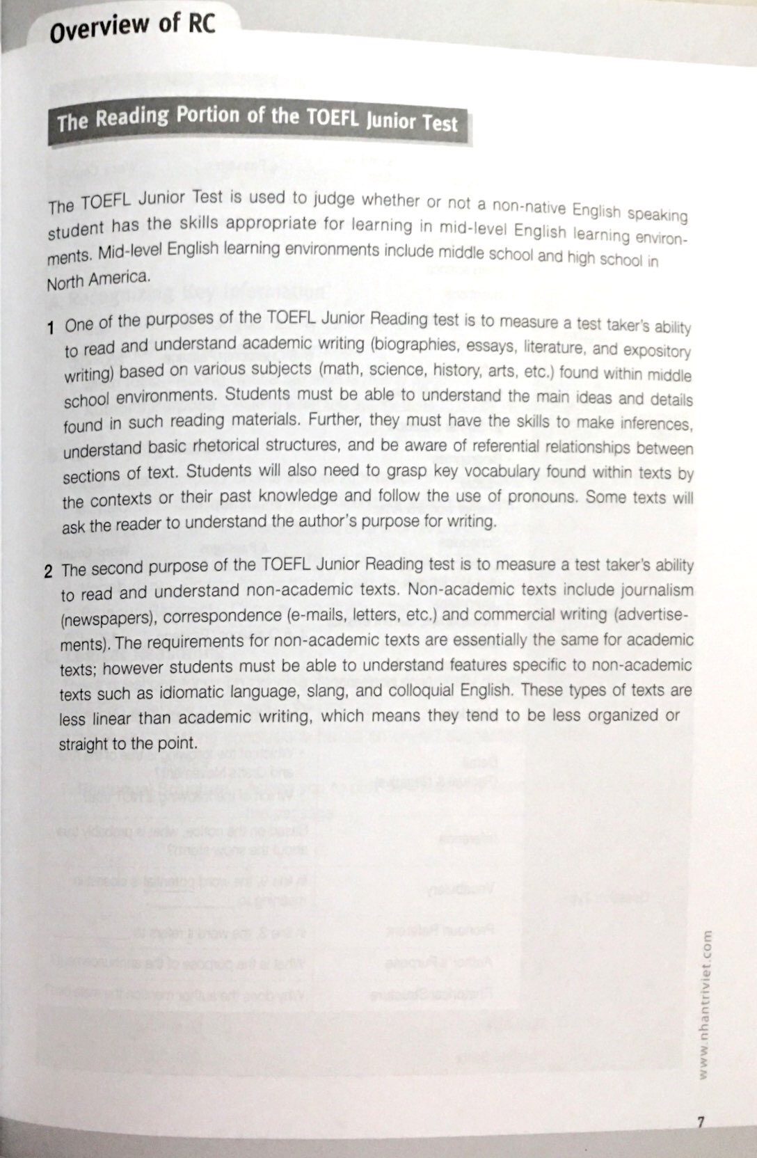 master toefl junior - basic (cefr level a2) - reading