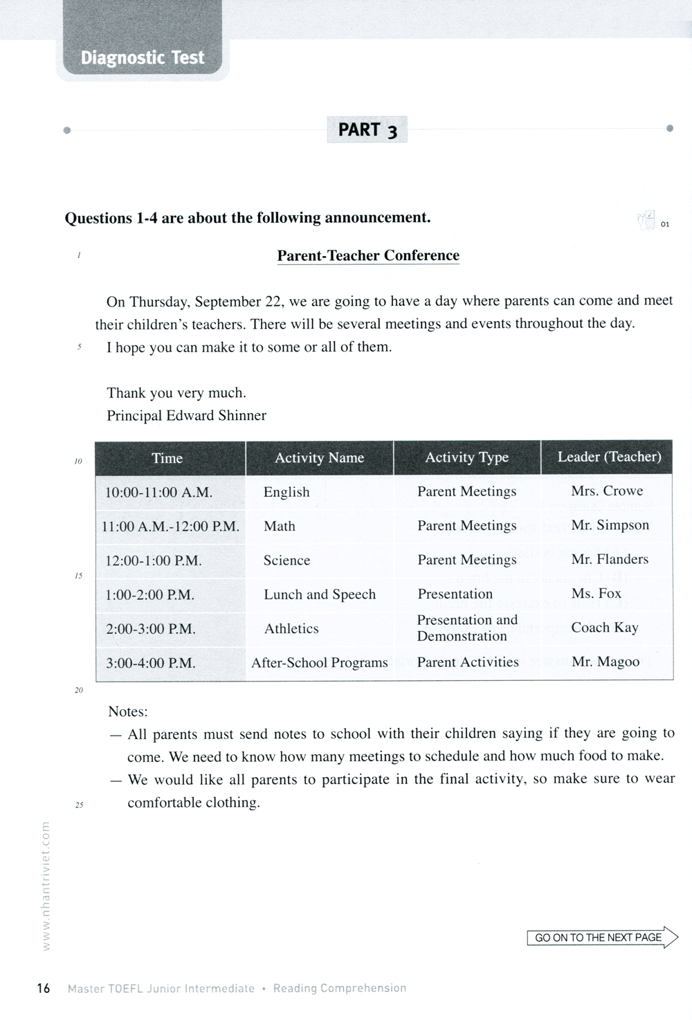 master toefl junior intermediate: reading comprehension (kèm cd) - 2019