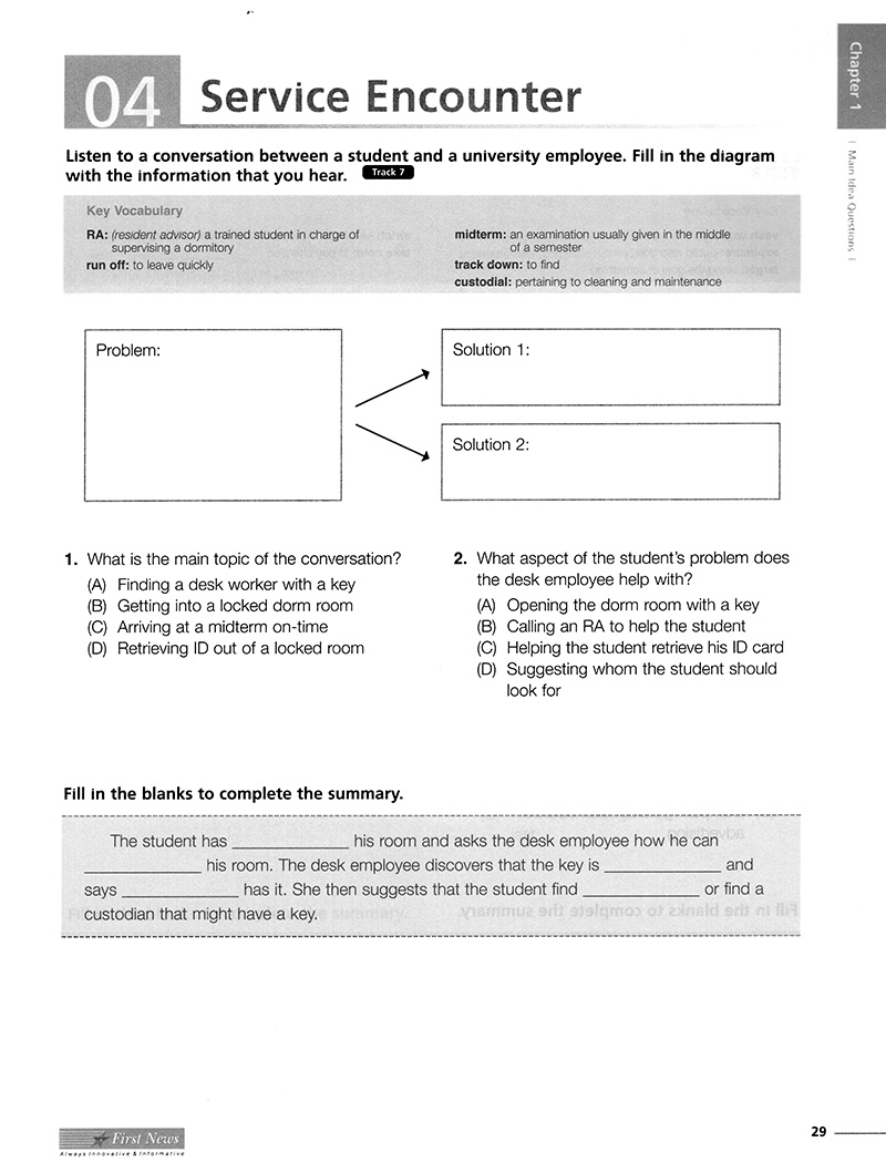 mastering skills for the toefl ibt - listening - kèm cd