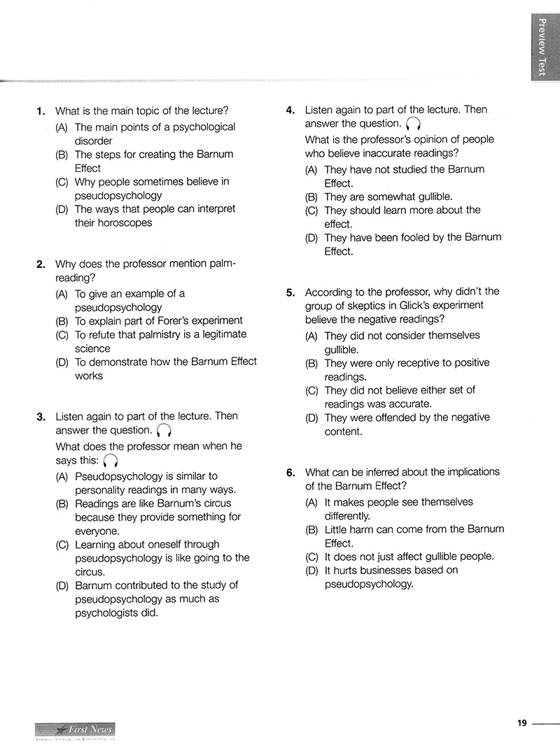mastering skills for the toefl ibt - listening - kèm cd