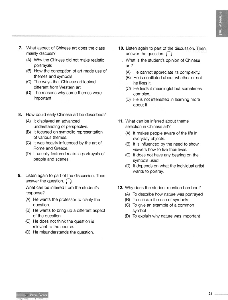 mastering skills for the toefl ibt - listening - kèm cd