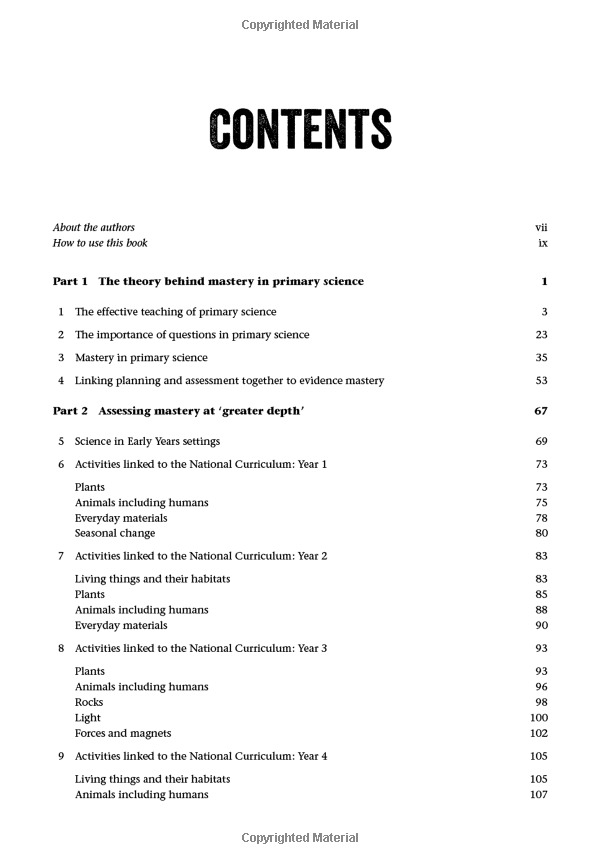 mastery in primary science (exploring the primary curriculum)