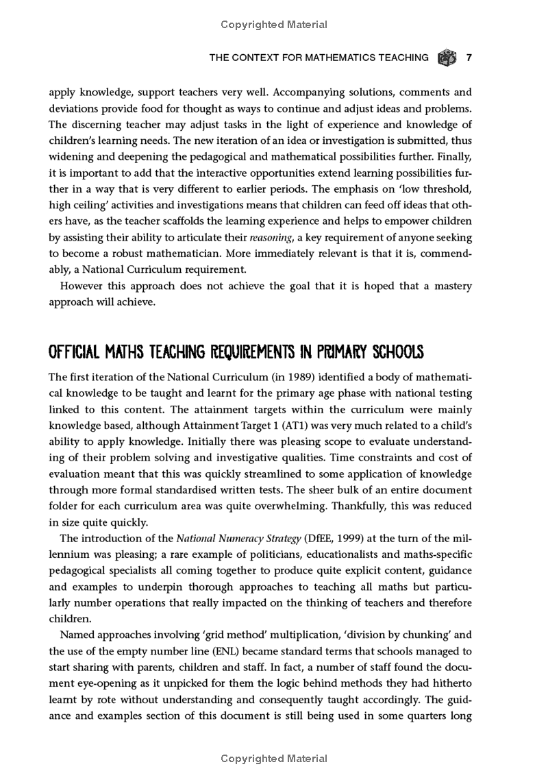 mastery mathematics for primary teachers