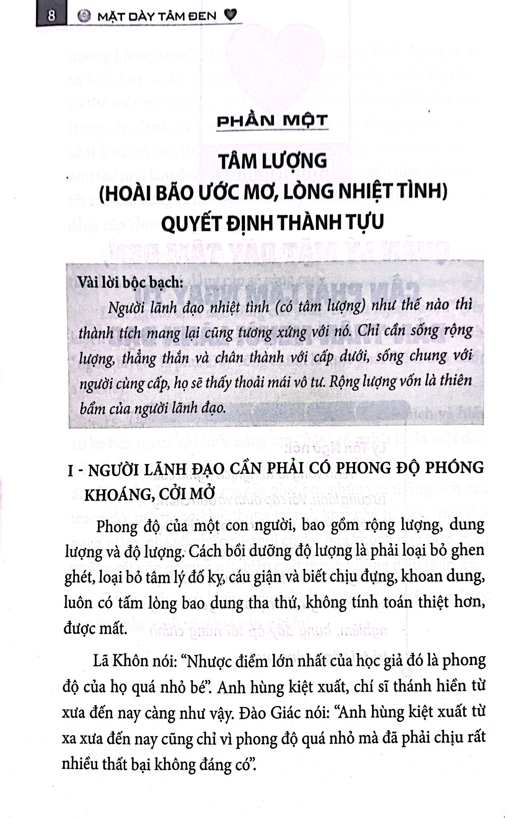 mặt dày tâm đen trong nghệ thuật dùng người, quản người (tái bản)
