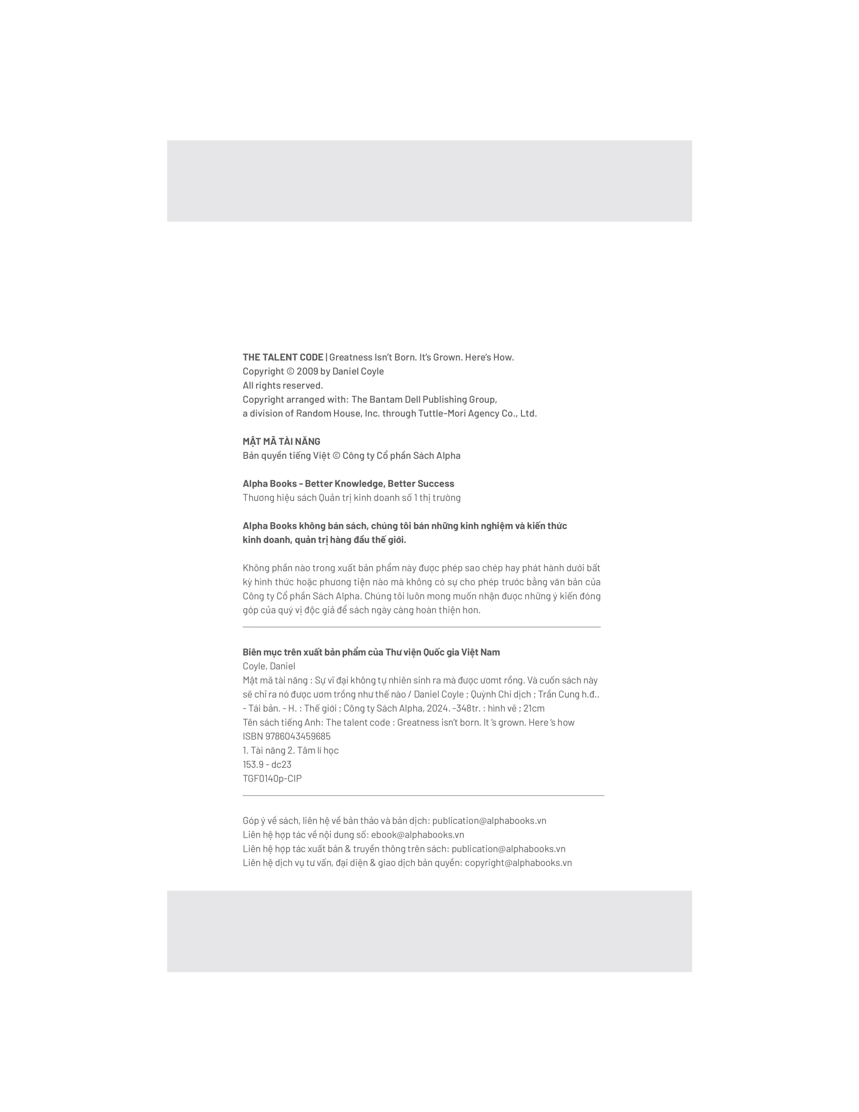 mật mã tài năng (tái bản 2024)