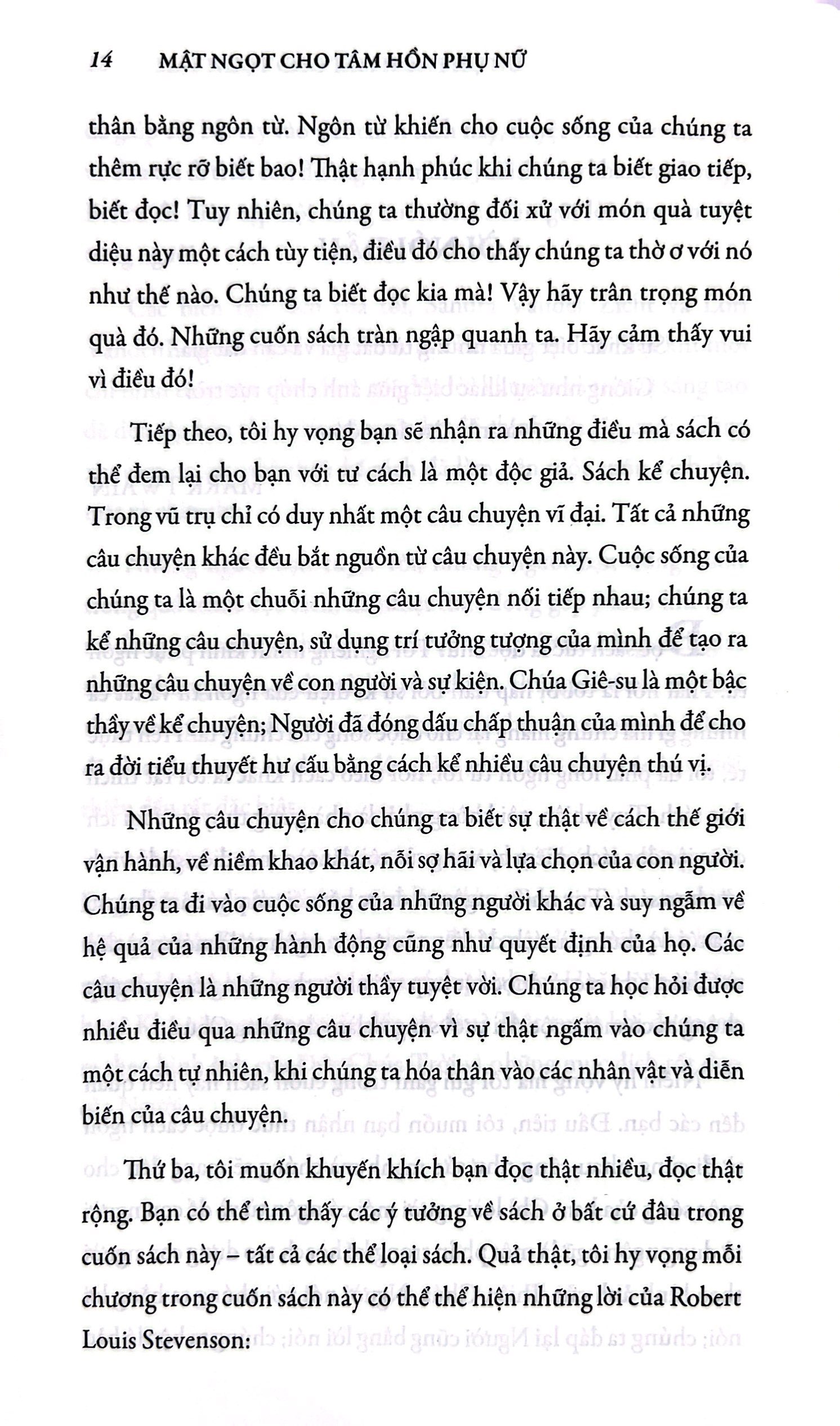 mật ngọt cho tâm hồn phụ nữ
