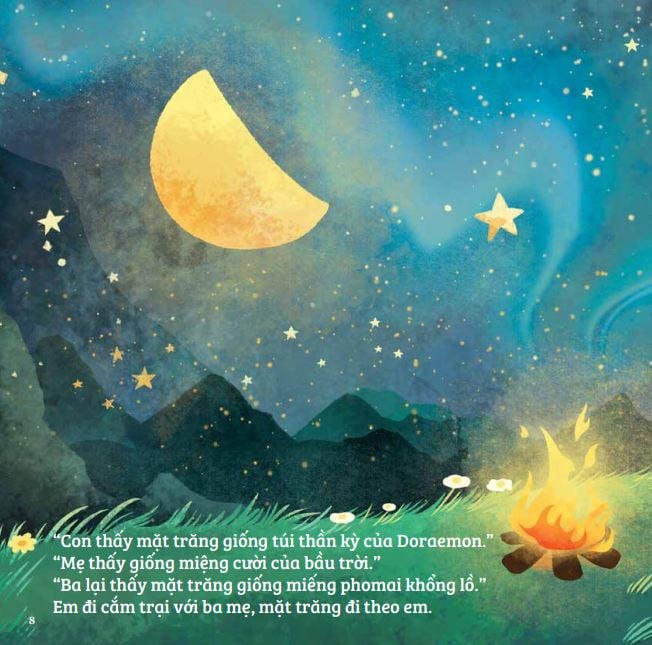 mặt trăng đi theo em